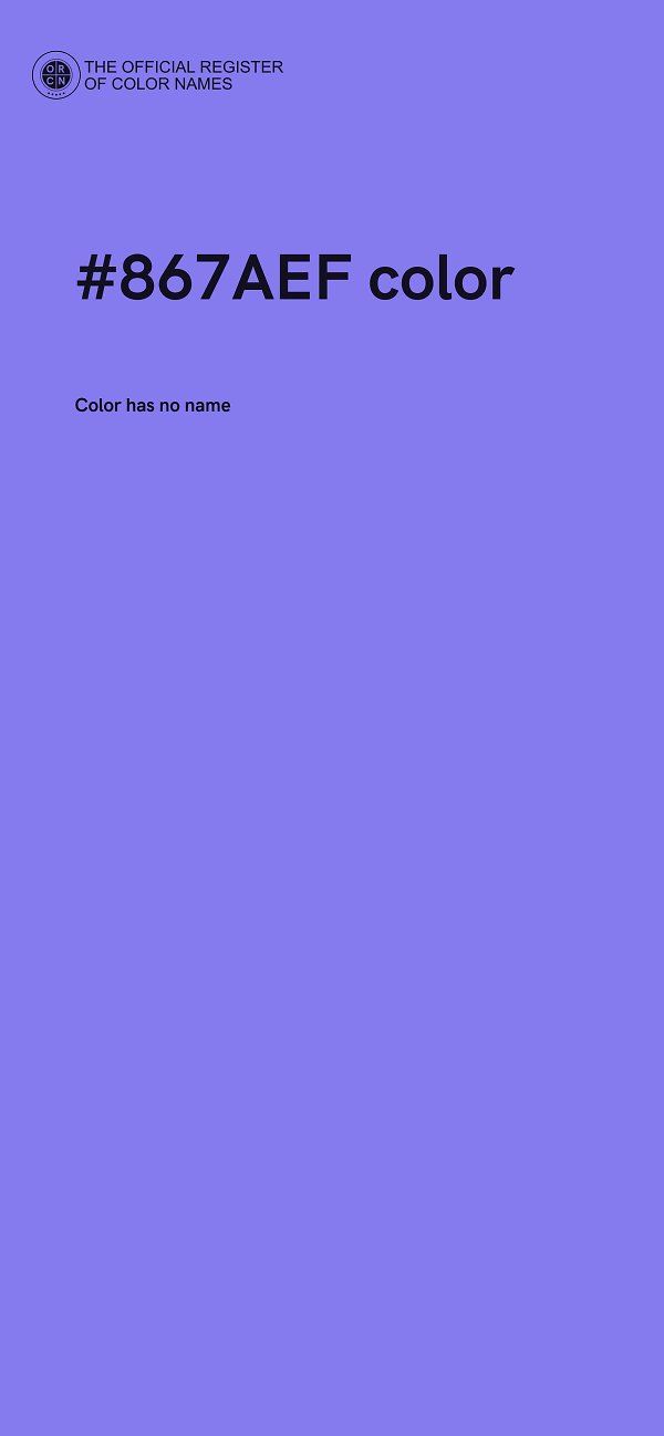 #867AEF color image