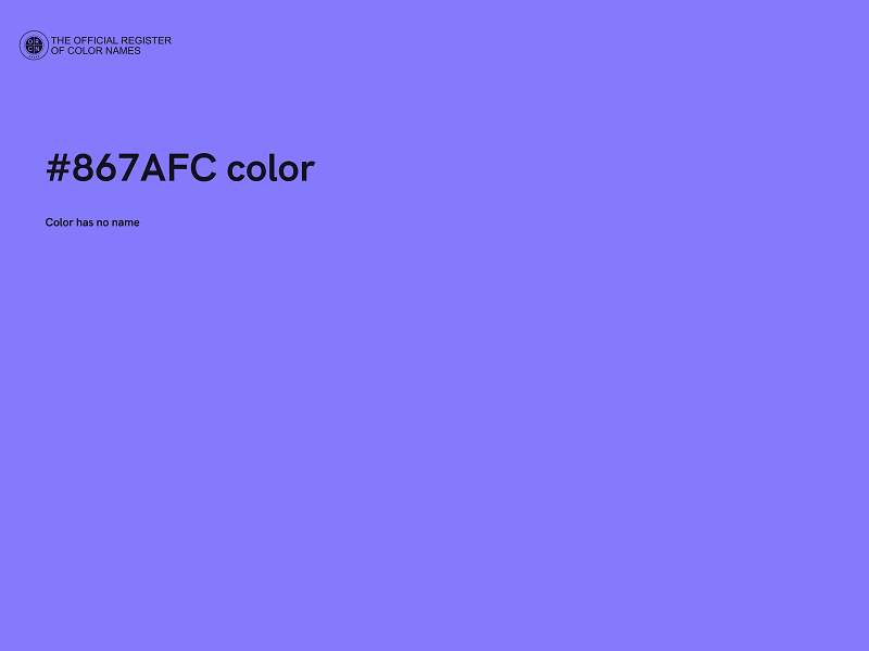 #867AFC color image