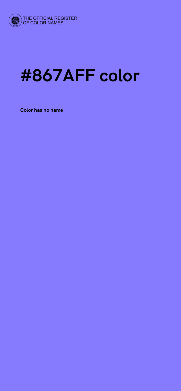 #867AFF color image