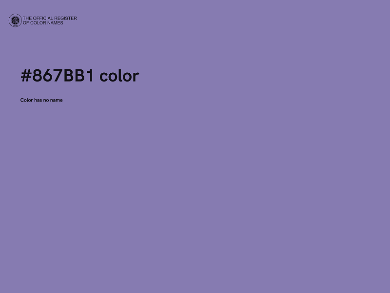 #867BB1 color image