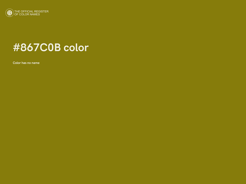 #867C0B color image