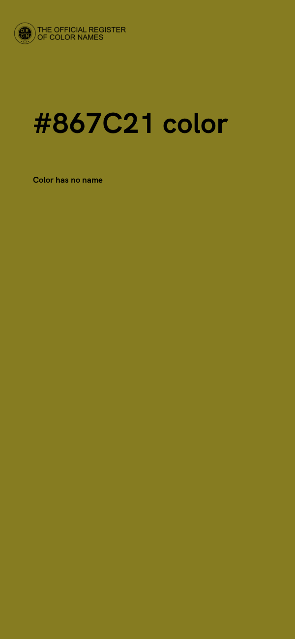 #867C21 color image