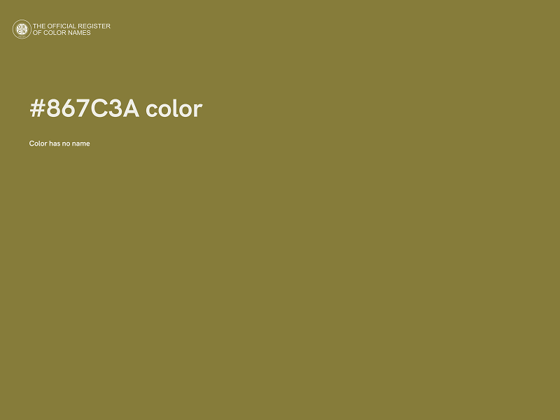 #867C3A color image