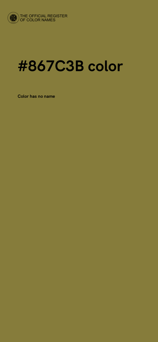 #867C3B color image