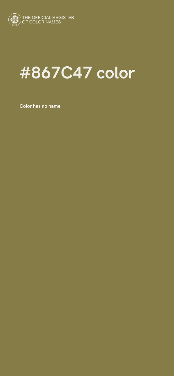 #867C47 color image