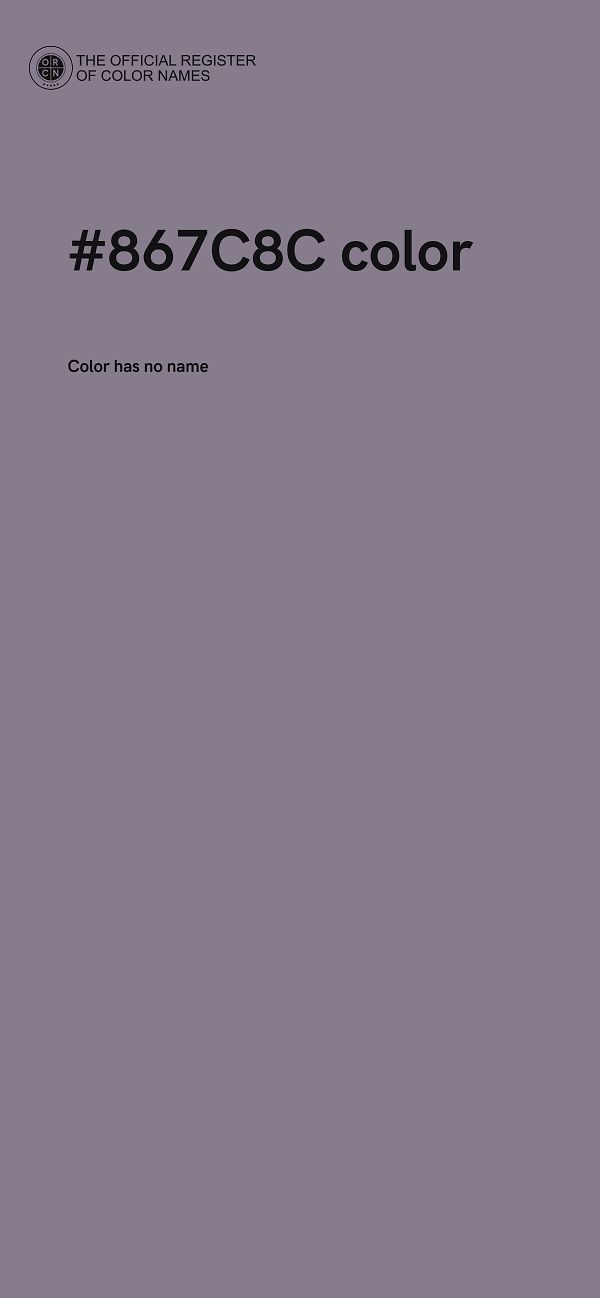 #867C8C color image