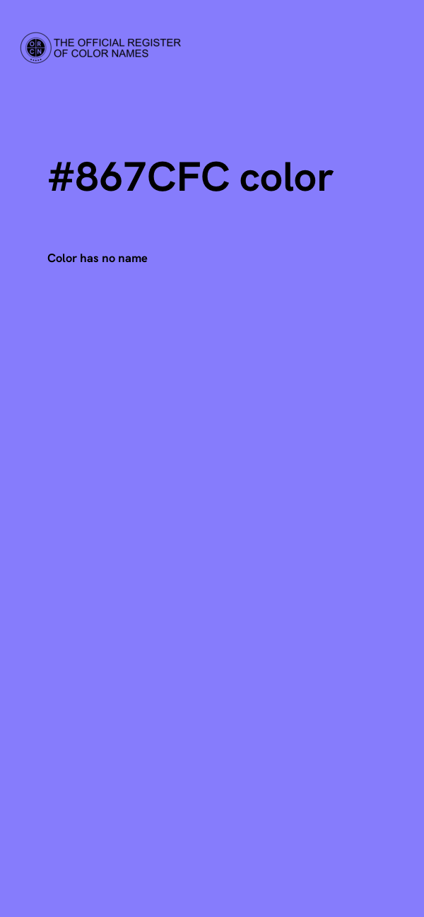 #867CFC color image