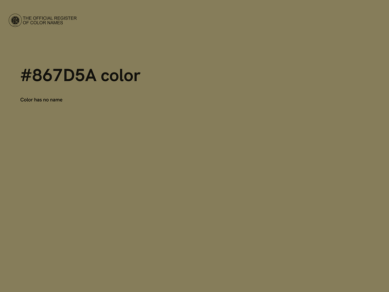 #867D5A color image