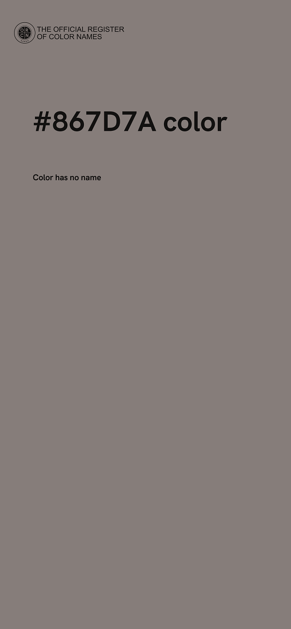 #867D7A color image