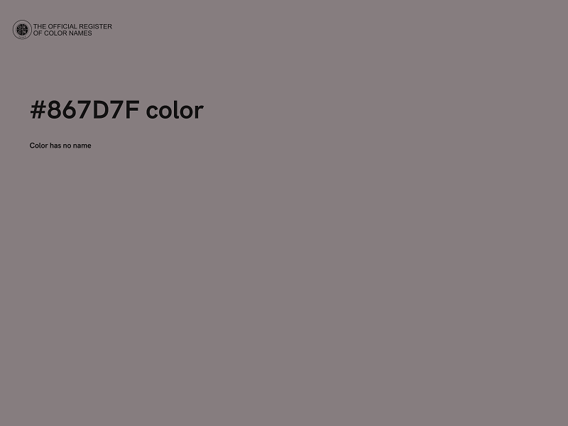 #867D7F color image