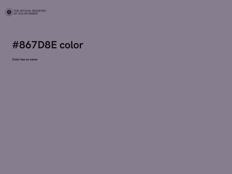 #867D8E color image