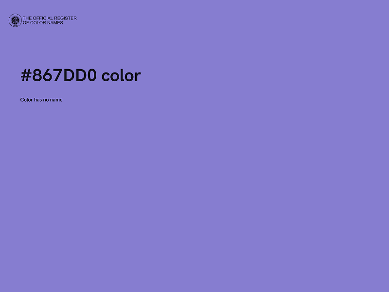 #867DD0 color image