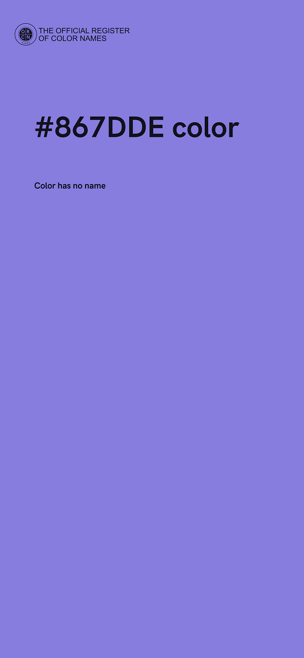 #867DDE color image