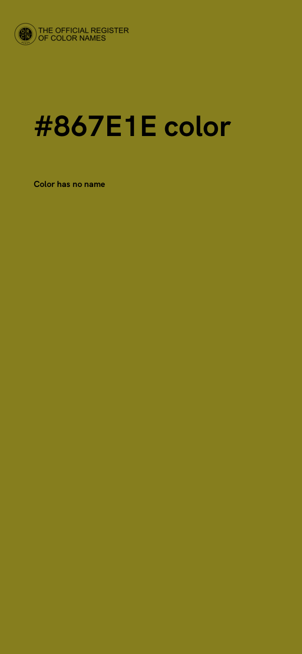 #867E1E color image