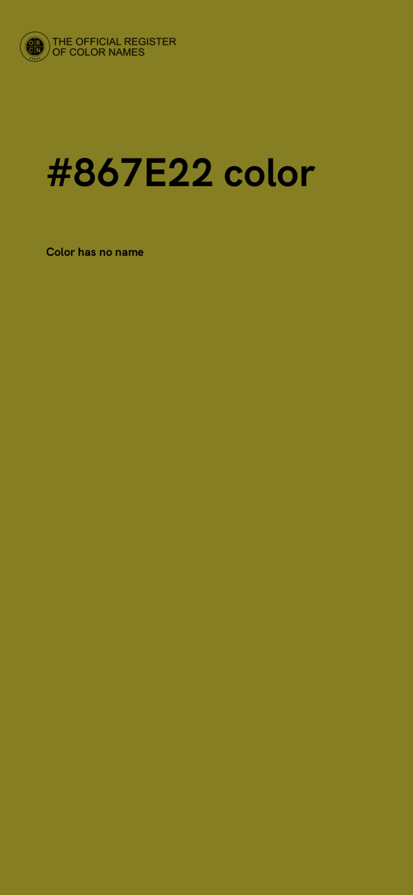 #867E22 color image