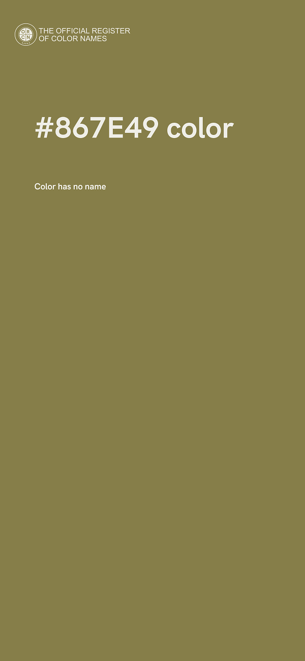 #867E49 color image