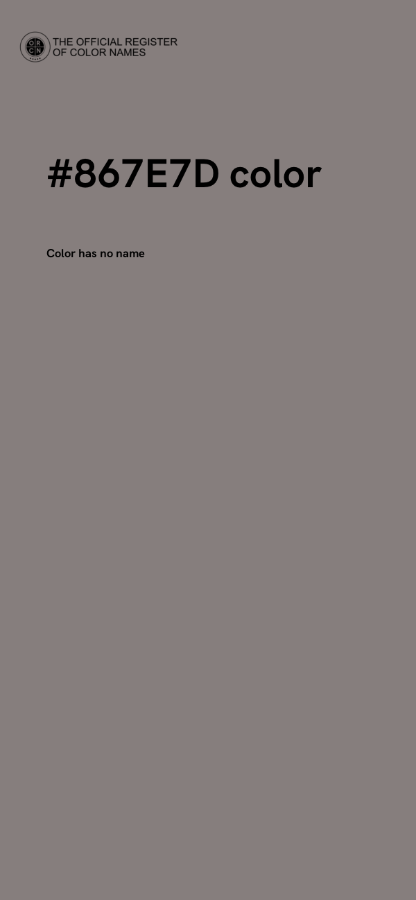 #867E7D color image