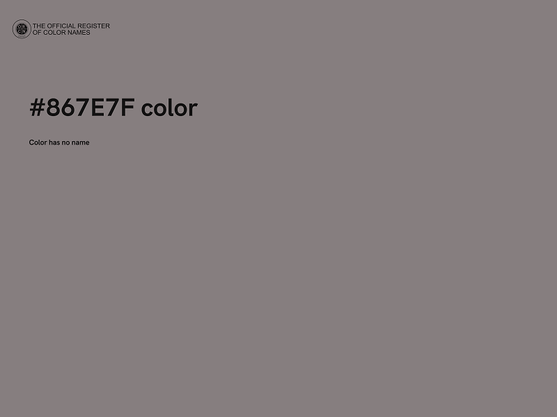#867E7F color image