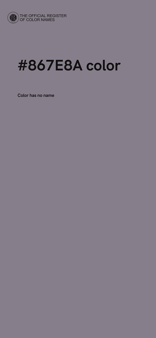 #867E8A color image
