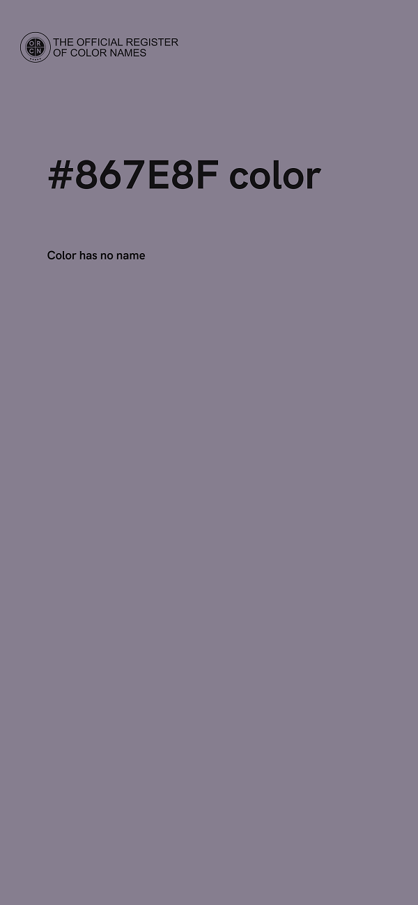 #867E8F color image