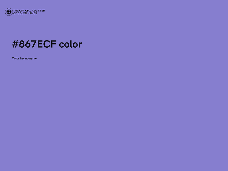 #867ECF color image