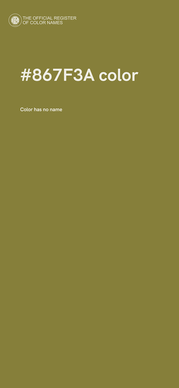 #867F3A color image
