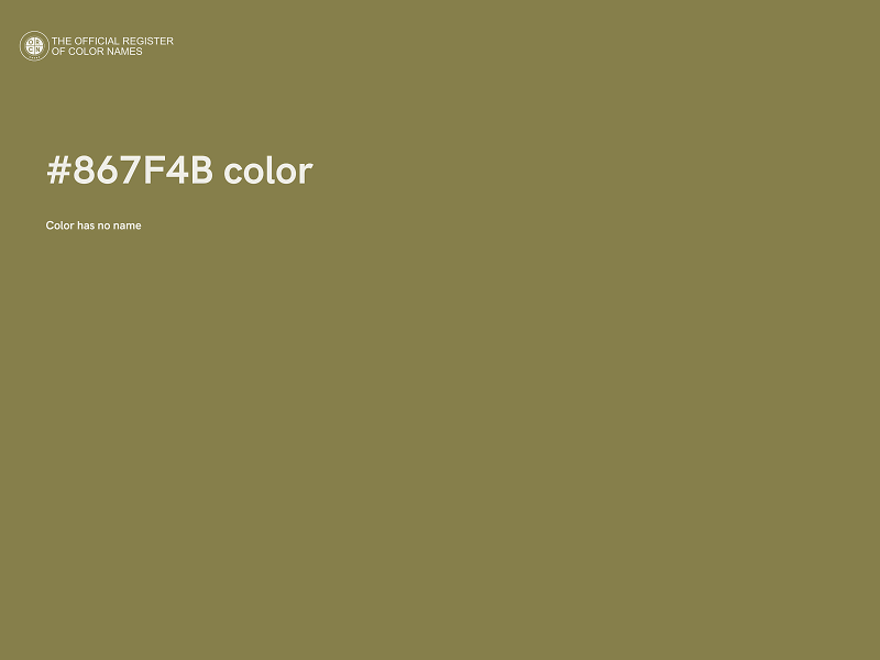 #867F4B color image