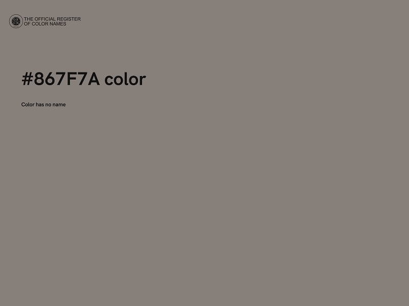 #867F7A color image