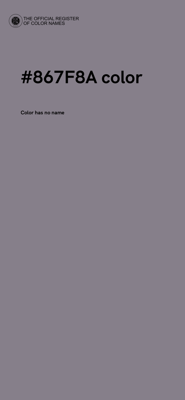 #867F8A color image