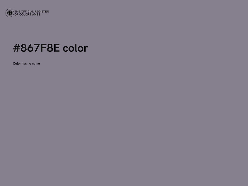 #867F8E color image