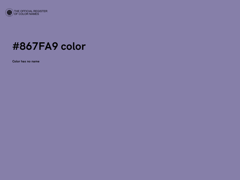 #867FA9 color image