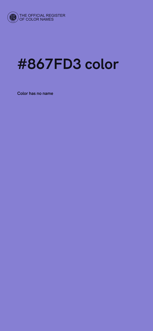 #867FD3 color image