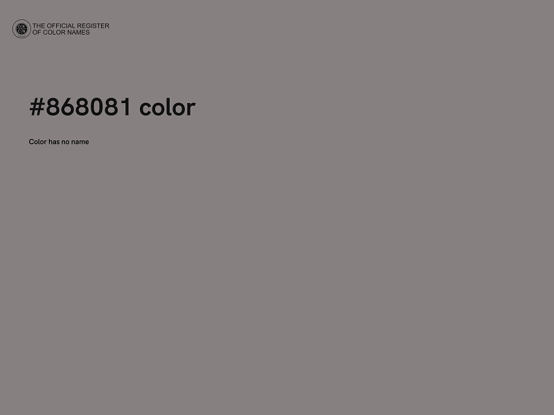 #868081 color image