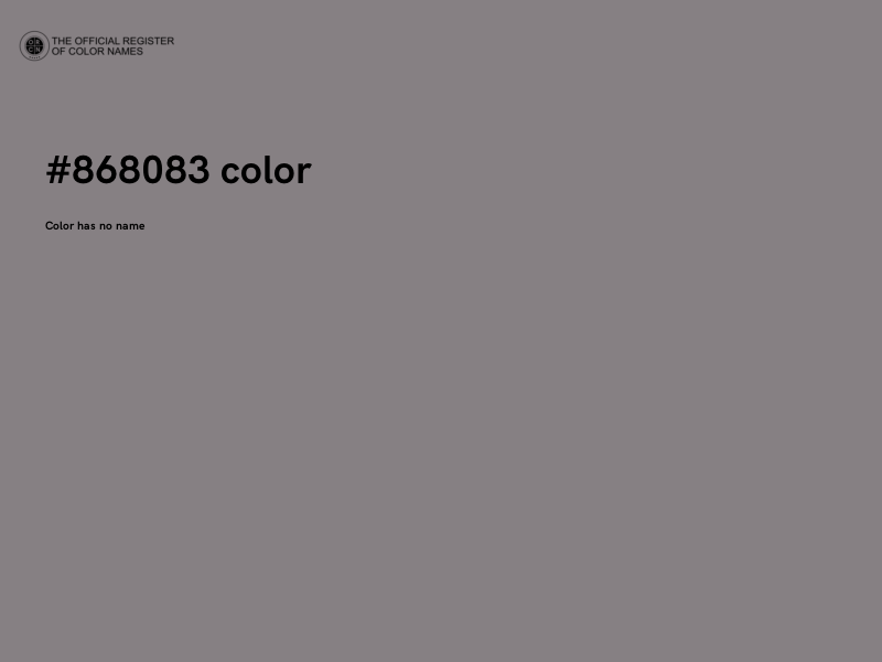 #868083 color image