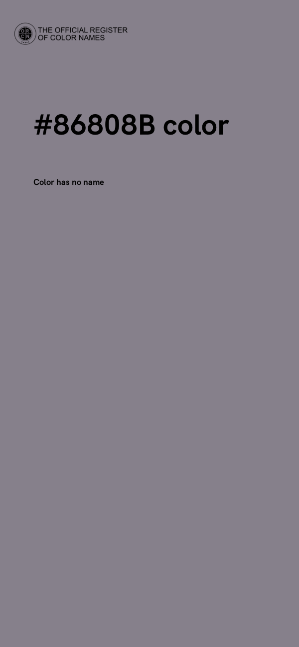 #86808B color image