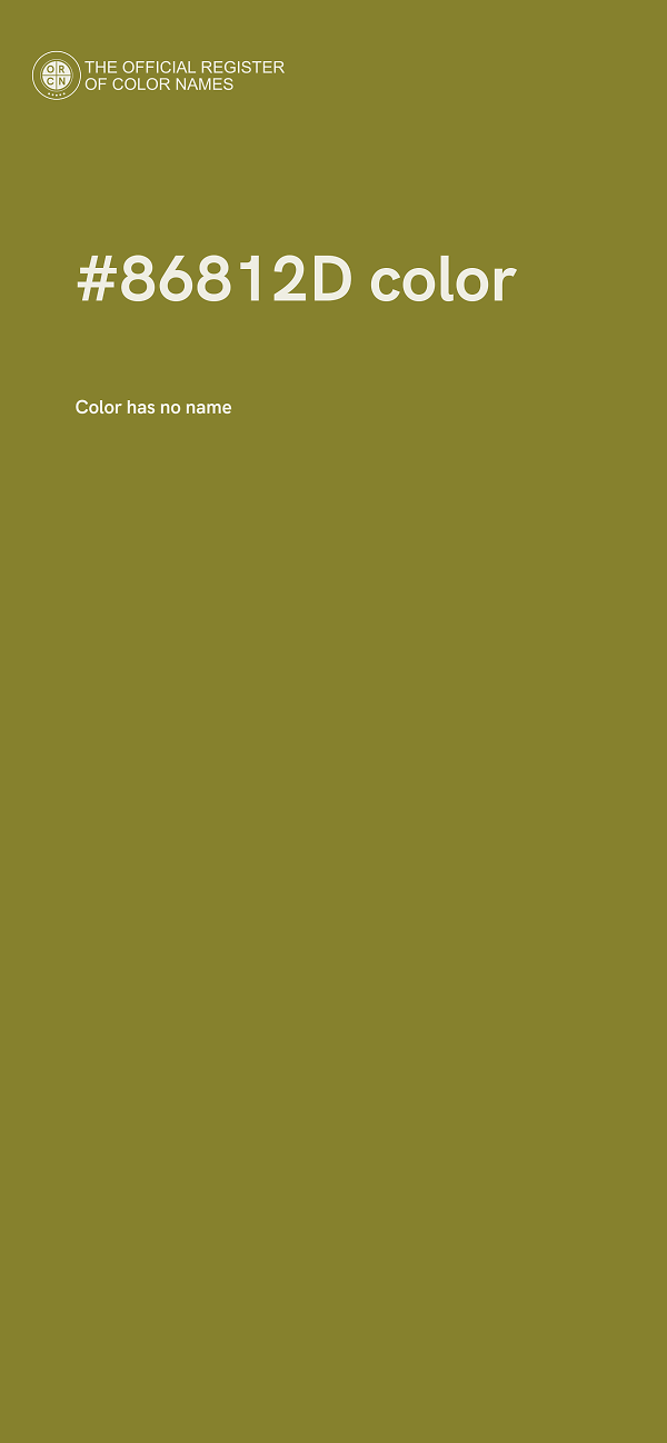 #86812D color image
