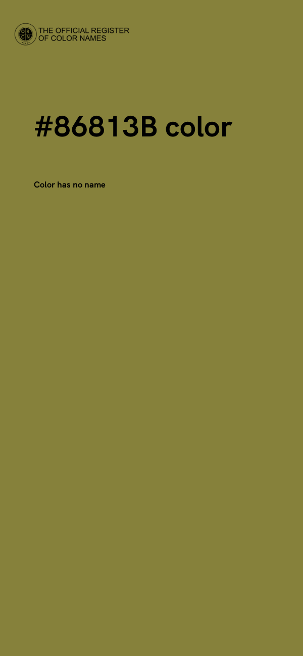 #86813B color image
