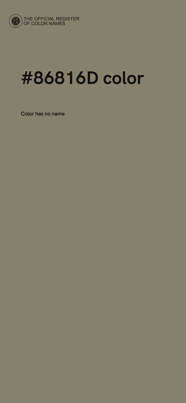 #86816D color image
