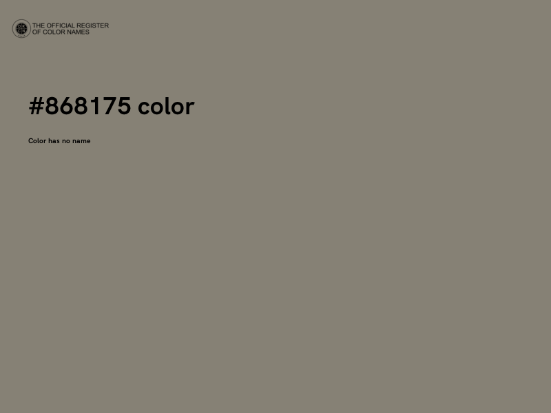 #868175 color image