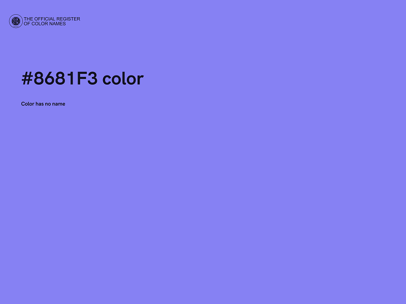 #8681F3 color image
