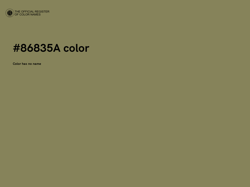 #86835A color image