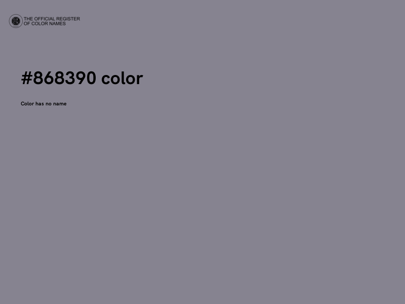 #868390 color image