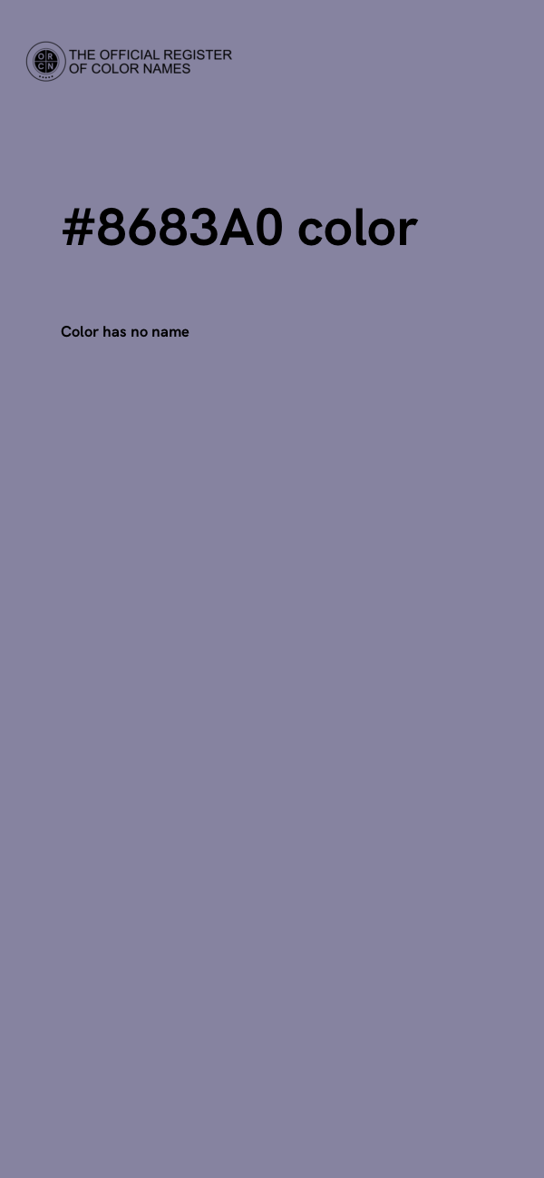 #8683A0 color image