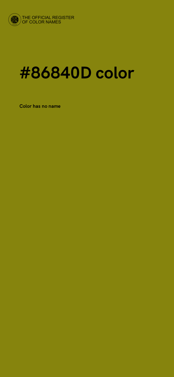 #86840D color image