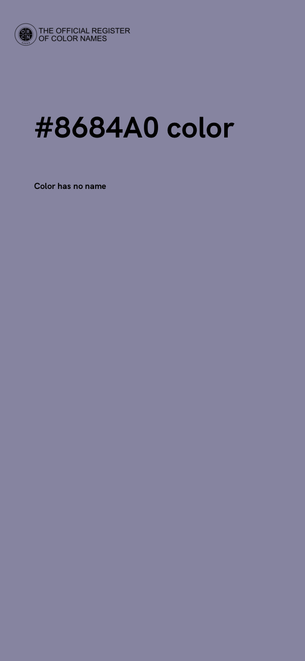 #8684A0 color image