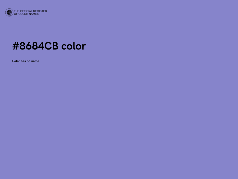 #8684CB color image