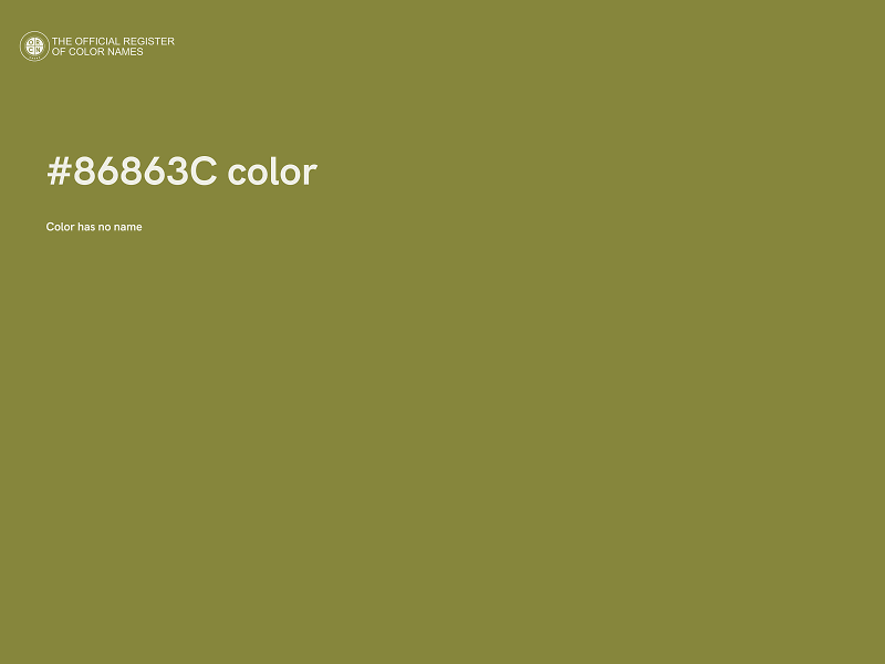 #86863C color image