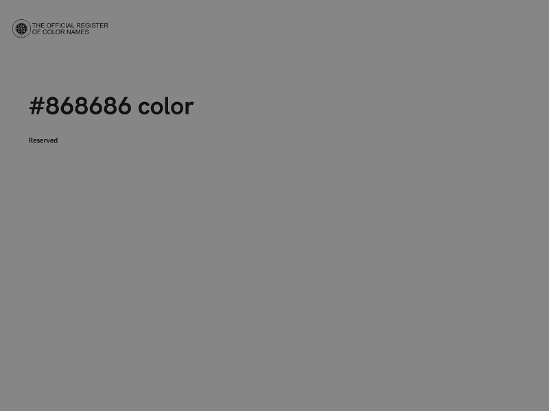 #868686 color image