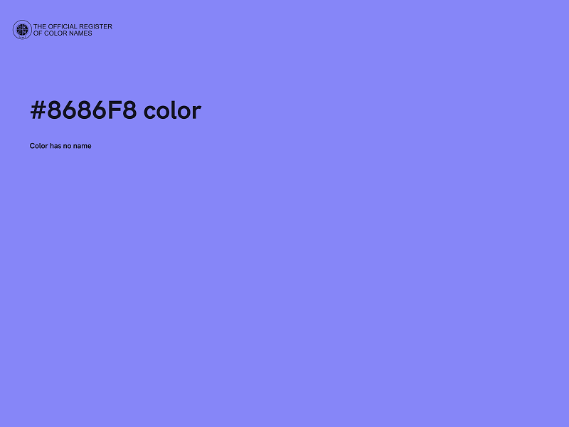 #8686F8 color image