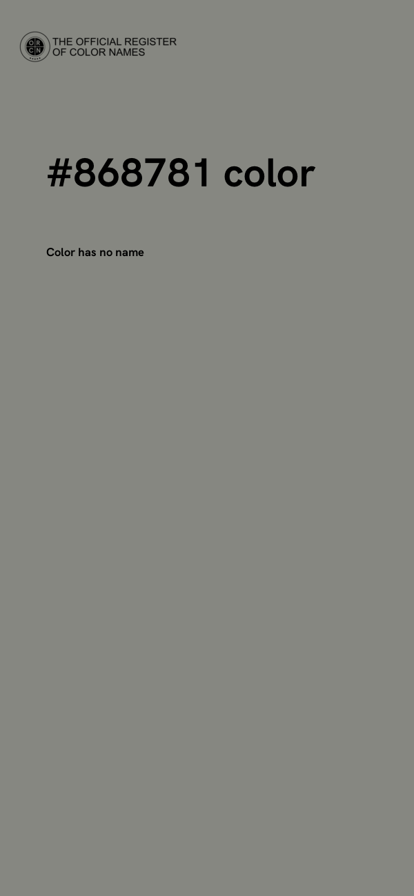 #868781 color image